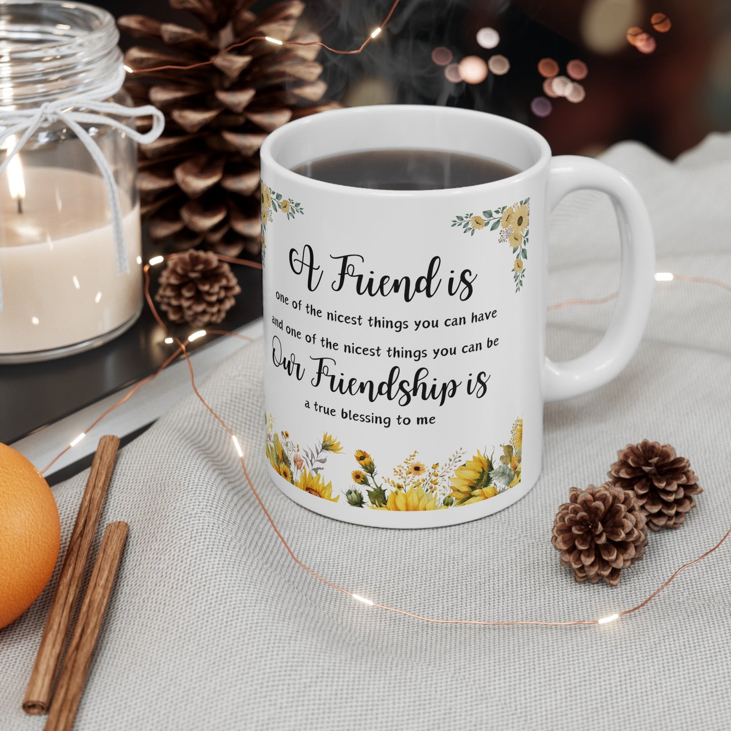 For Friend | Ceramic Mug, (11oz, 15oz)