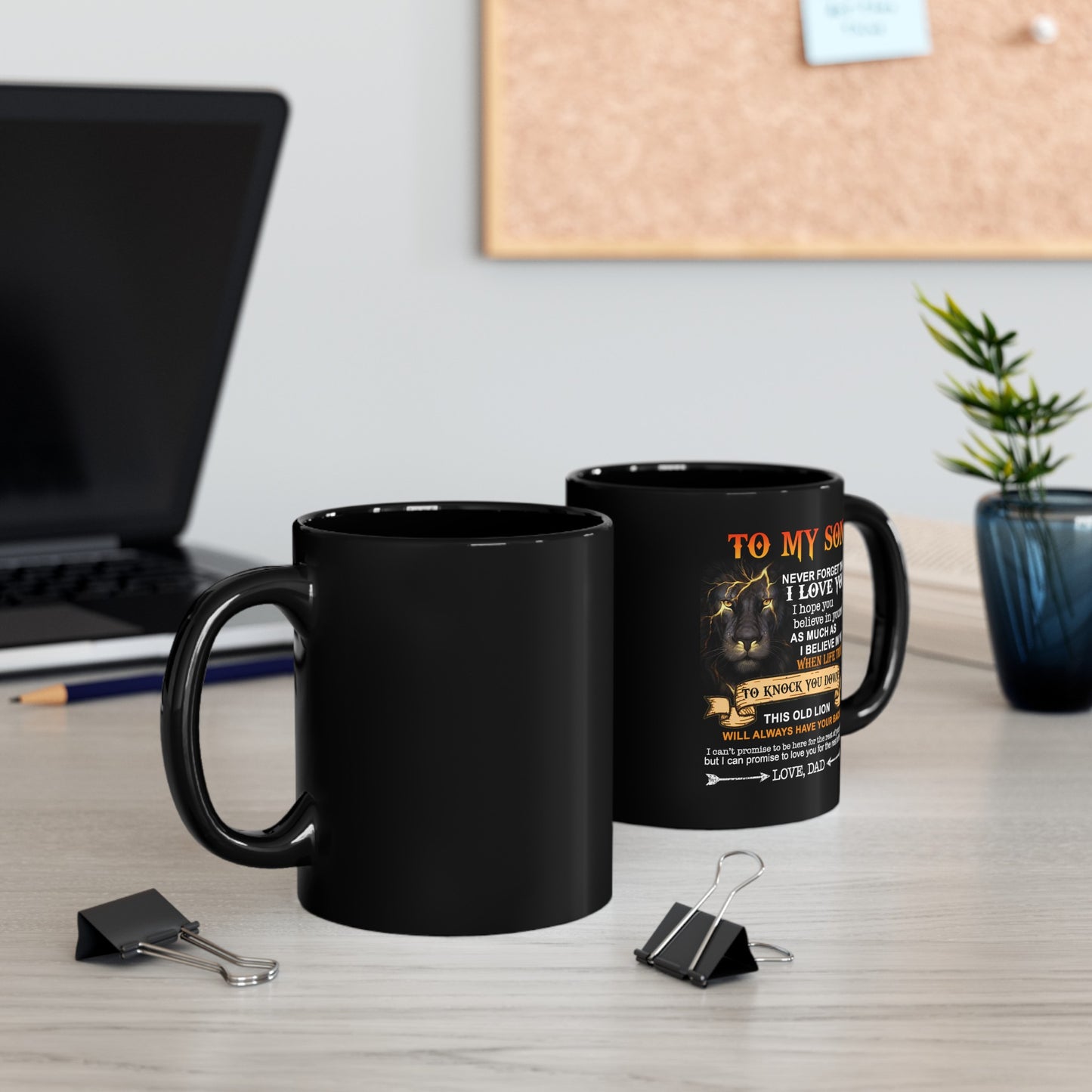 To My Son | Black Mug (11oz, 15oz)